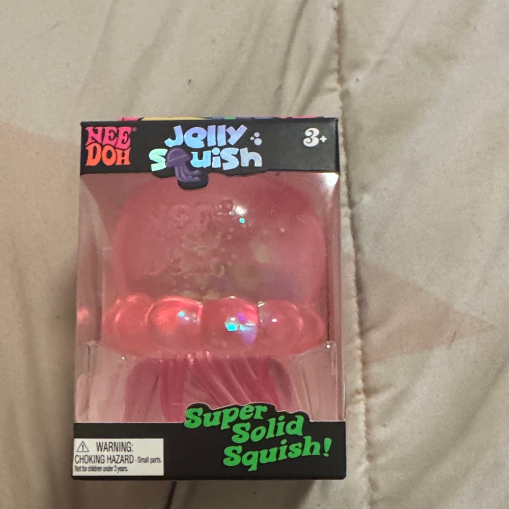 NeeDoh Jellly Squish Super Solid Squish Toy - Pink